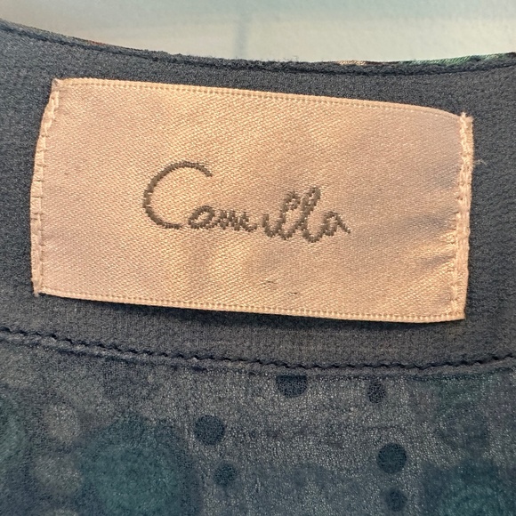 Camilla Franks Stitch of the Condor Blue Silk Lace up Mini Kaftan - Picture 5 of 7